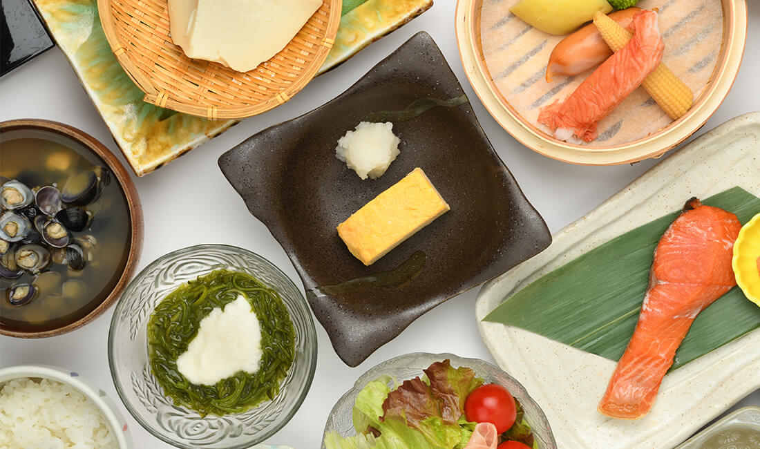 07:30 彩り豊かな自慢の朝食